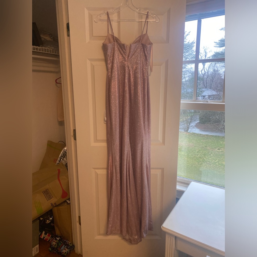 Andrea & Leo A0999 dress rose pink size 2 sparkle NWT sweetheart prom dress - Picture 5 of 8